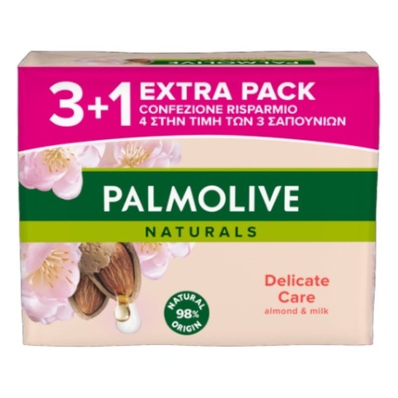 Palmolive Almond & Milk Soap Bar - 4 X 90g