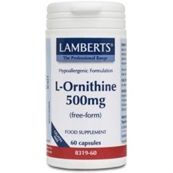 Lamberts L-Ornithine 500mg 60 Capsules