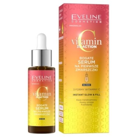 Vitamin C 3x Action Rich Serum for First Wrinkles 30ml Eveli