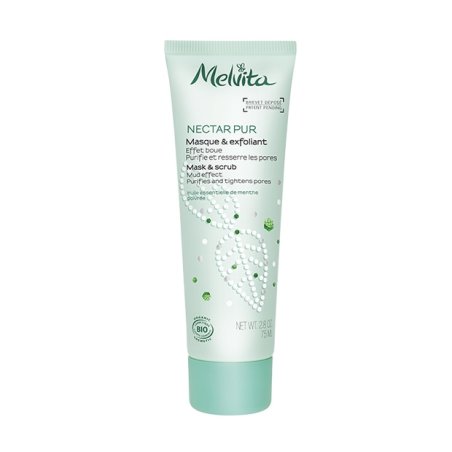 Melvita Organic Mask and Scrub - Mud Effect 75m