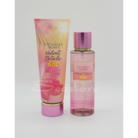 Victoria's Secret Velvet Petals Sun Body Mist Spray & Body Lotion