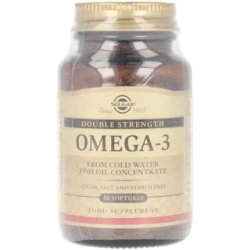 Solgar Omega-3 Double Strength Softgels 30 Count - Optimum Pure and Potent Form of EPA/DHA for Heart, Brain, and Eye