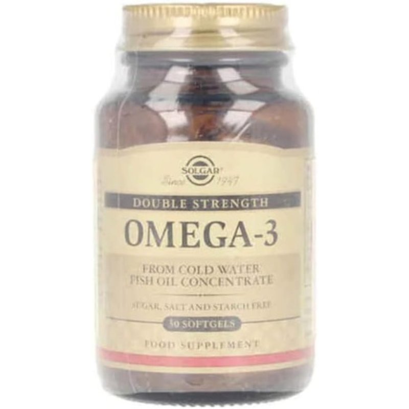 Solgar Omega-3 Double Strength Softgels 30 Count - Optimum Pure and Potent Form of EPA/DHA for Heart, Brain, and Eye