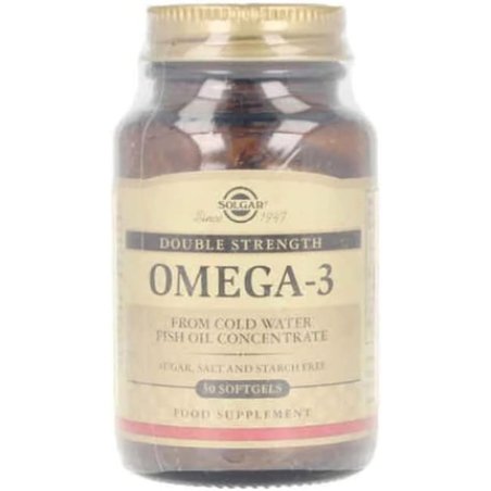 Solgar Omega-3 Double Strength Softgels 30 Count - Optimum Pure and Potent Form of EPA/DHA for Heart, Brain, and Eye
