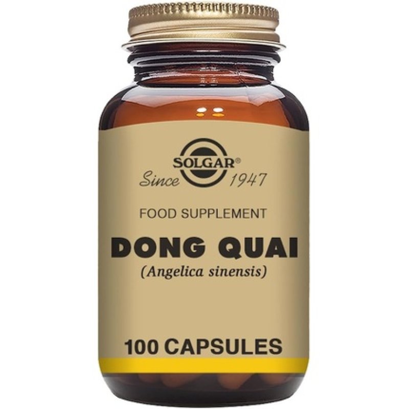 Solgar Dong Quai Vegetable Capsules - Aids Relief of Menopause and Menstrual Symptoms - Female Ginseng - Vegan, Kosher