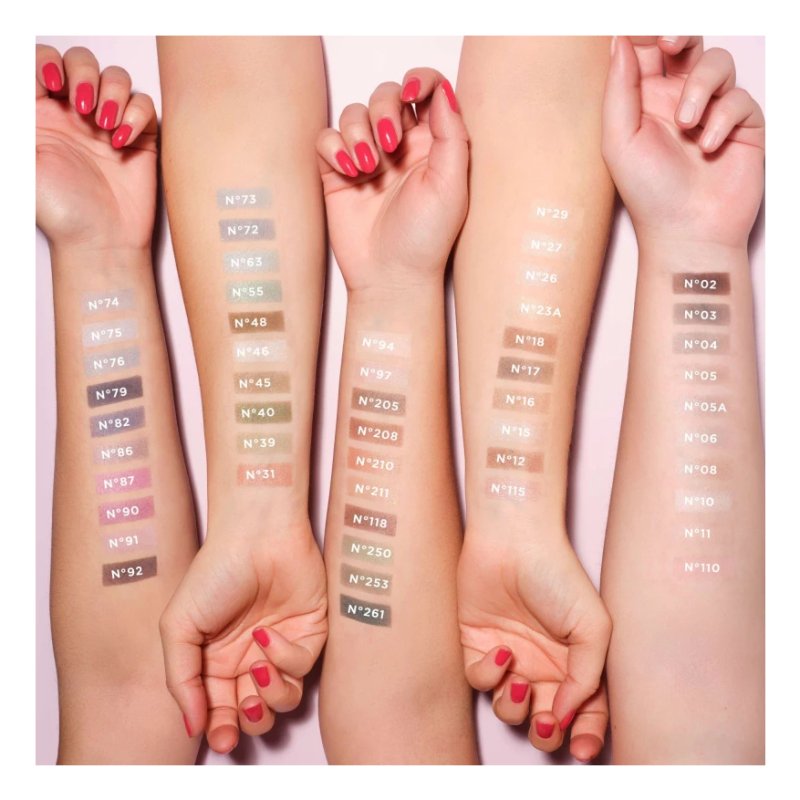 ARTDECO Eyeshadow Color-Intensive Long-Lasting Silver, White, Pearl 1g - Pack of 6