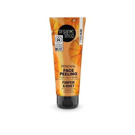 Organic Shop Renewal Face Peeling for Oily Skin Pumpkin and Honey 75ml