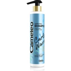 Cameleo Waves & Curls Shampoo Keratin Hair Care Line for Curly and Wavy Hair 250ml