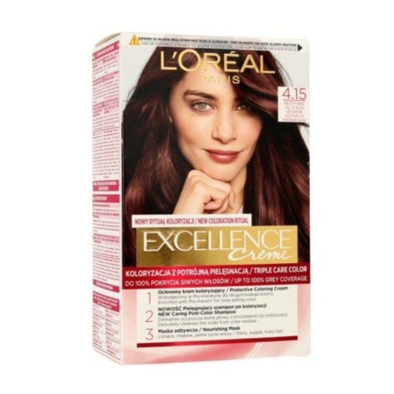 L'Oréal Paris Excellence Creme Hair dye 4.15 Frosty brown