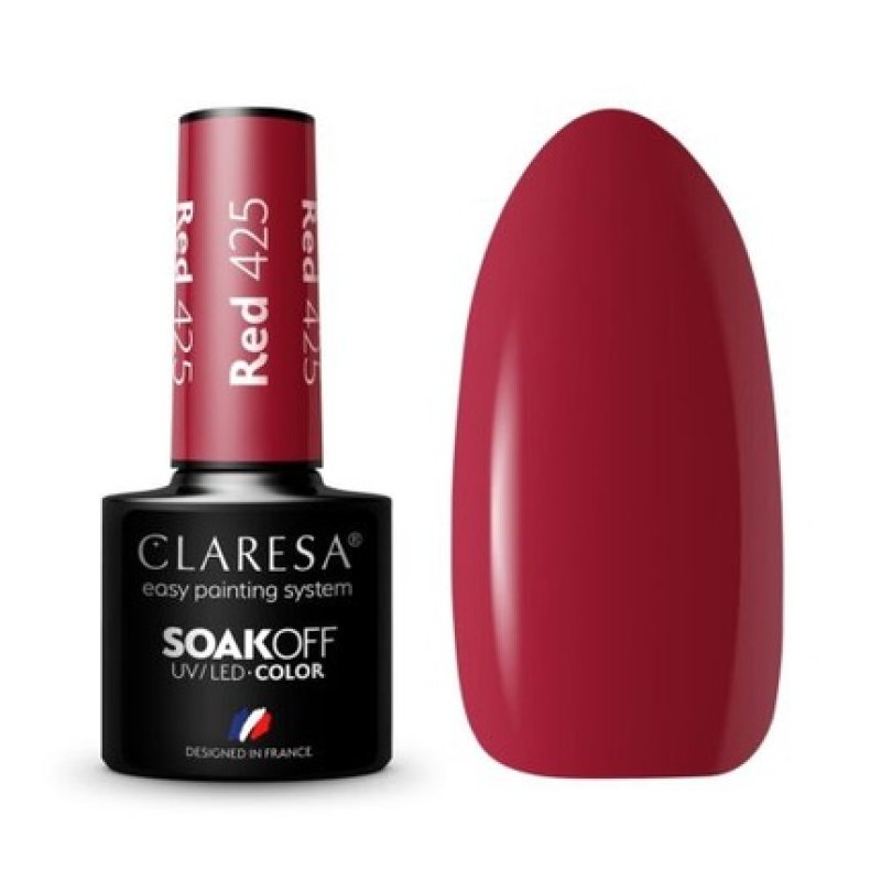 Claresa 425 RED UV Nail Polish 5ml