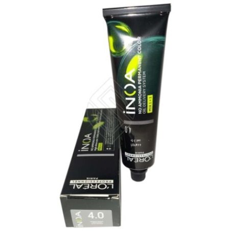 Loreal Inoa No Ammonia Permanent Hair Color Original 4.0/4NN 2oz