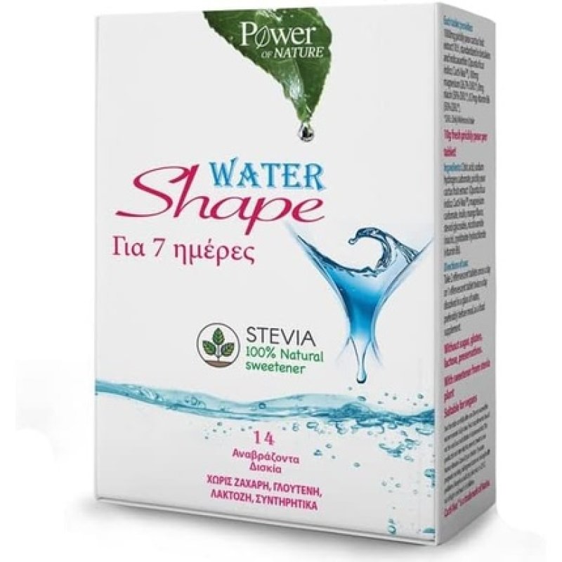 Power Health Power of Nature Water Shape 7 Days with Stevia 14 Effervescent Tabs