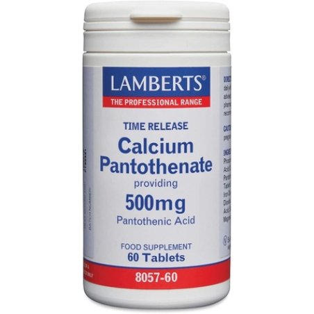 Lamberts Calcium Pantothenate 500mg 60 Tablets