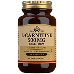 Solgar L-Carnitine Tablets 500mg 30 Tablets - Metabolism Support - Helps Transport Fatty Acids - Vegan, Gluten Free and