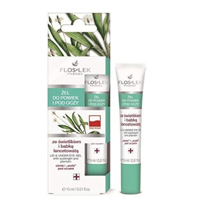 Floslek Lid & Under Eye Gel with Eyebright and Plantain 15ml