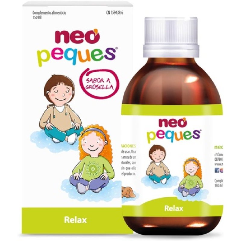 NEO PEQUES Children's Relax Syrup 150ml - Helps Reduce Nervous Restlessness and Anxiety in Children - Mainly Contains