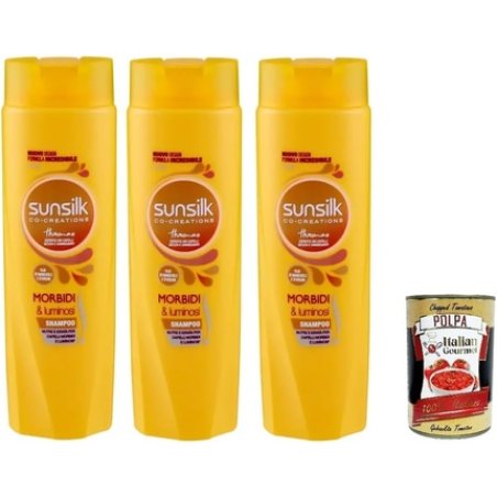 Sunsilk Soft and Shiny Shampoo for Dry Hair Italian Gourmet Polpa 400g Tin