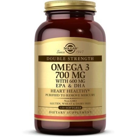 Solgar Omega-3 Double Strength Softgels 120 Count