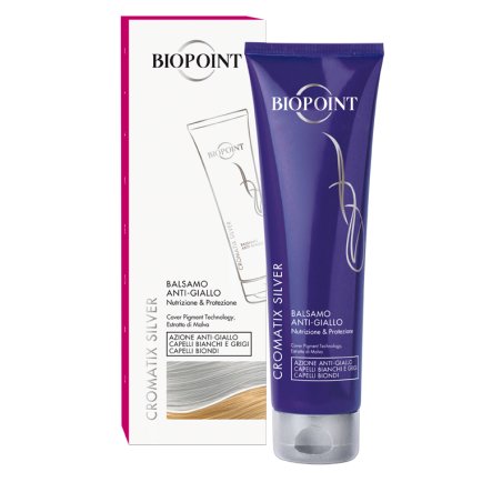 BIOPOINT Purple Conditioner for Blonde or Bleached Hair Cromatix Silver 250ml
