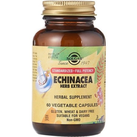 Solgar Standardized Full Potency Echinacea Herb Extract 60 Vegetable Capsules