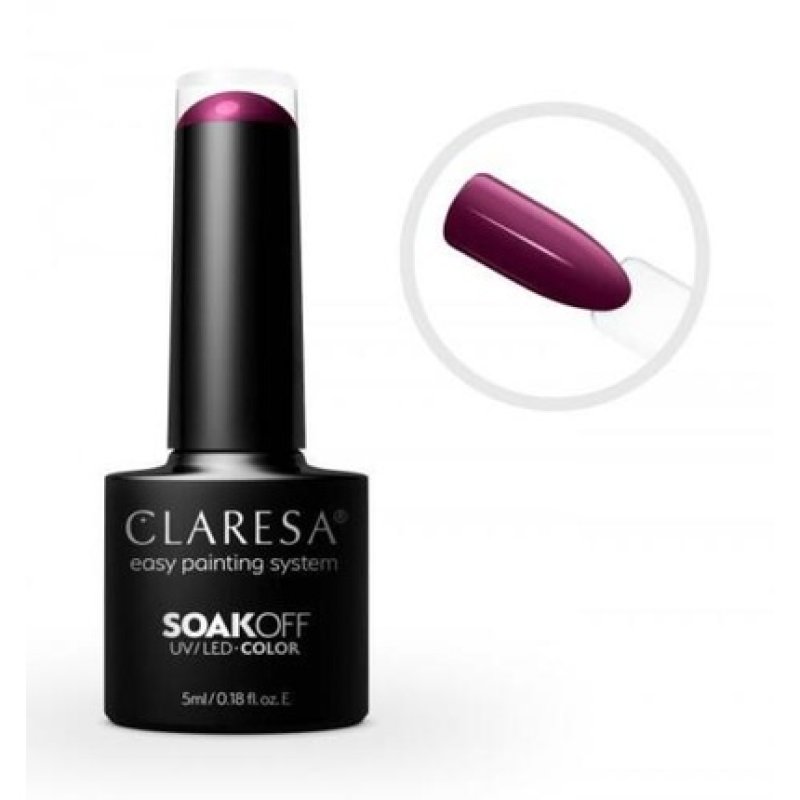 CLARESA SoakOFF UV/LED Gel Purple 619 5ml