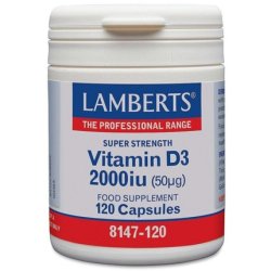Lamberts Vitamin D3 2000iu 50ug 120 Capsules