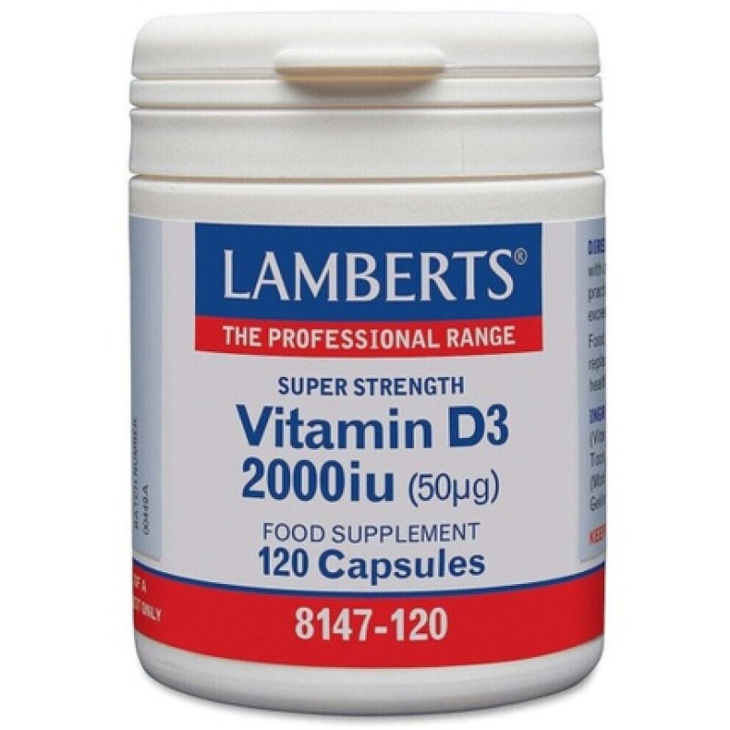 Lamberts Vitamin D3 2000iu 50ug 120 Capsules