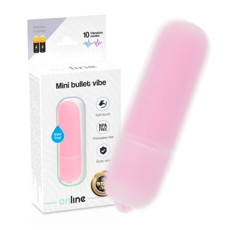 ONLINE MINI PINK VIBRATING BULLET