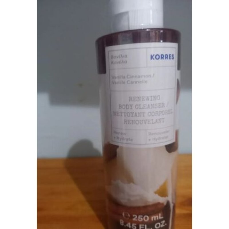 Korres Vanilla Cinnamon Renewing Body Cleanser 250ml Full Size Sealed