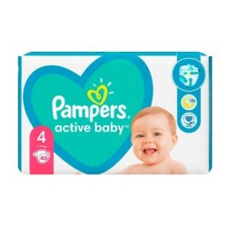 Pampers Active Baby 4 Disposable Diapers 9-14 Kg 46 Pieces