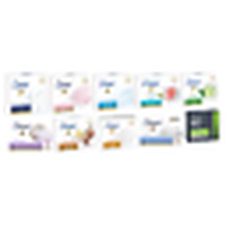 Dove Multicolor 1/4 Moisturising Cream Bar Soap 90g