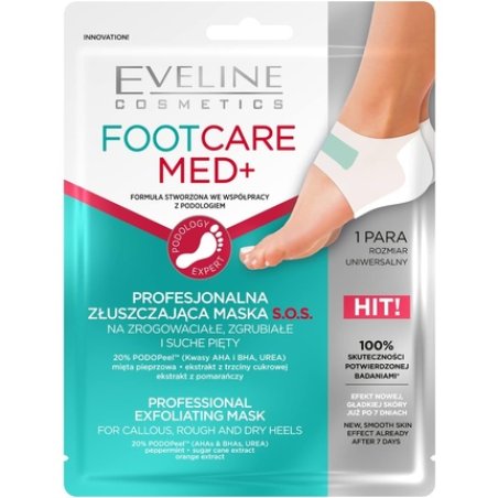 Eveline Cosmetics Foot Care Med Professional Exfoliating Heel Mask