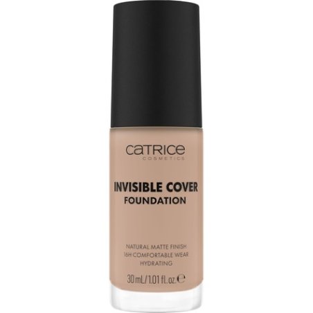 Catrice Invisible Cover Foundation 30ml 020N Moisturizing Long-Lasting Natural for Dry Skin Vegan Oil-Free Paraben-Free