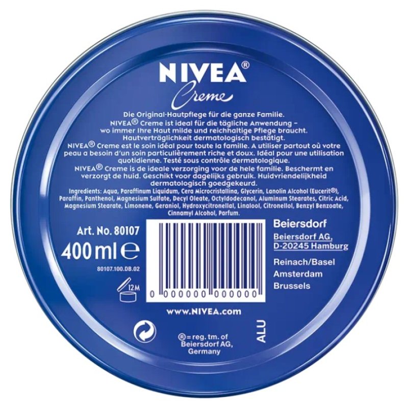 NIVEA 80107-01030-46 400 ml Cream Unisex