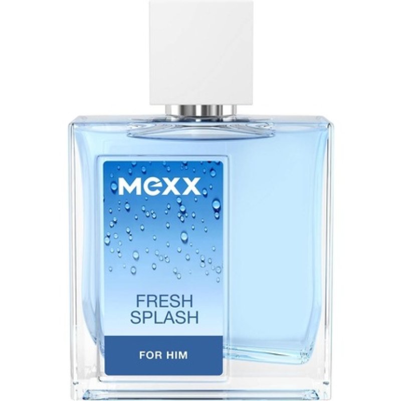 Mexx Fresh Splash For Him Eau de Toilette 50ml Citrus Scent Glass Spray Bottle