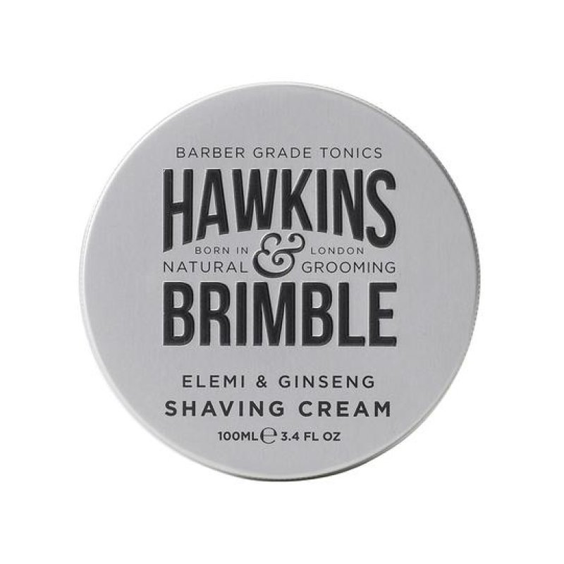 Hawkins and Brimble Shaving Cream 100ml 3.4 fl oz Male Shave Soap Lotion Good Lather Lightly Fragranced