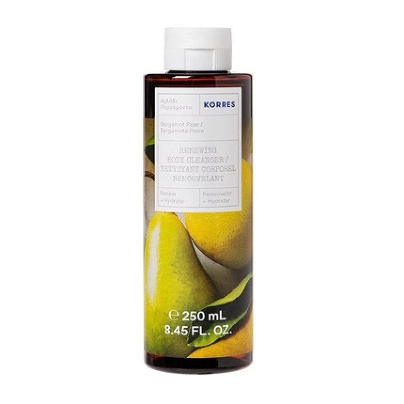 KORRES Bergamot Pear Revitalizing Shower Gel with Active Aloe Vera 250ml