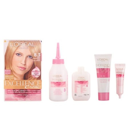L'Oreal Paris Excellence Creme Tinte 8.3 Rubio Claro Dorado 192ml