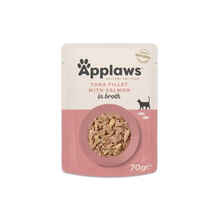 Applaws - Tuna Fillet with Salmon in Broth - 70g