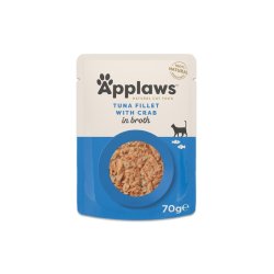 Applaws - Tuna Fillet with Crab in Broth - 70g