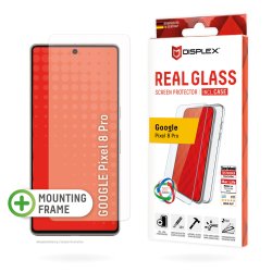 Displex Screen Protector Case for Google Pixel 8 Pro, Eco Mounting Frame, scratch resistant
