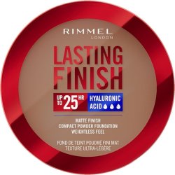 Rimmel Lasting Finish 25 HR Compact Foundation 012 Cinnamon Matte Buildable Coverage Powder-to-Cream Anti-Pollution