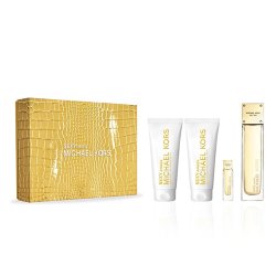 Set Michael Kors Sexy Amber, Femei, Eau de Parfum, 100ml Lotiune Corp 100ml Gel de Dus 100ml Eau de Parfum 5ml