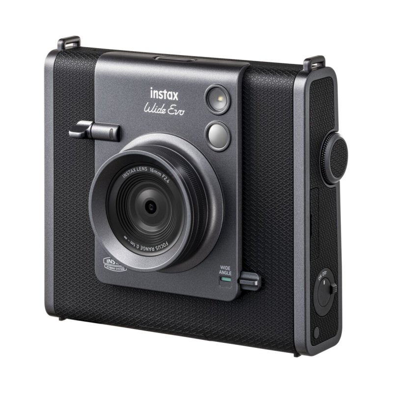 Fuji - Instax Wide EVO Black Hybrid Camera