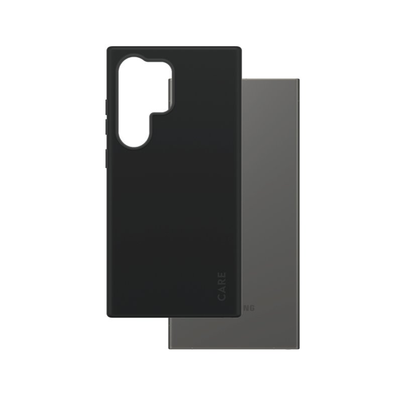 PanzerGlass CARE by Fashionable Case Black w. Qi Compatible Samsung Galaxy S24 Ultra