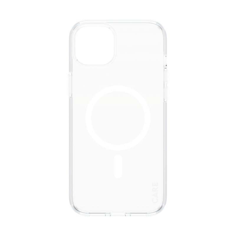 CARE by PanzerGlass - Case Transparent w. White MagSafe - iPhone 15 Plus
