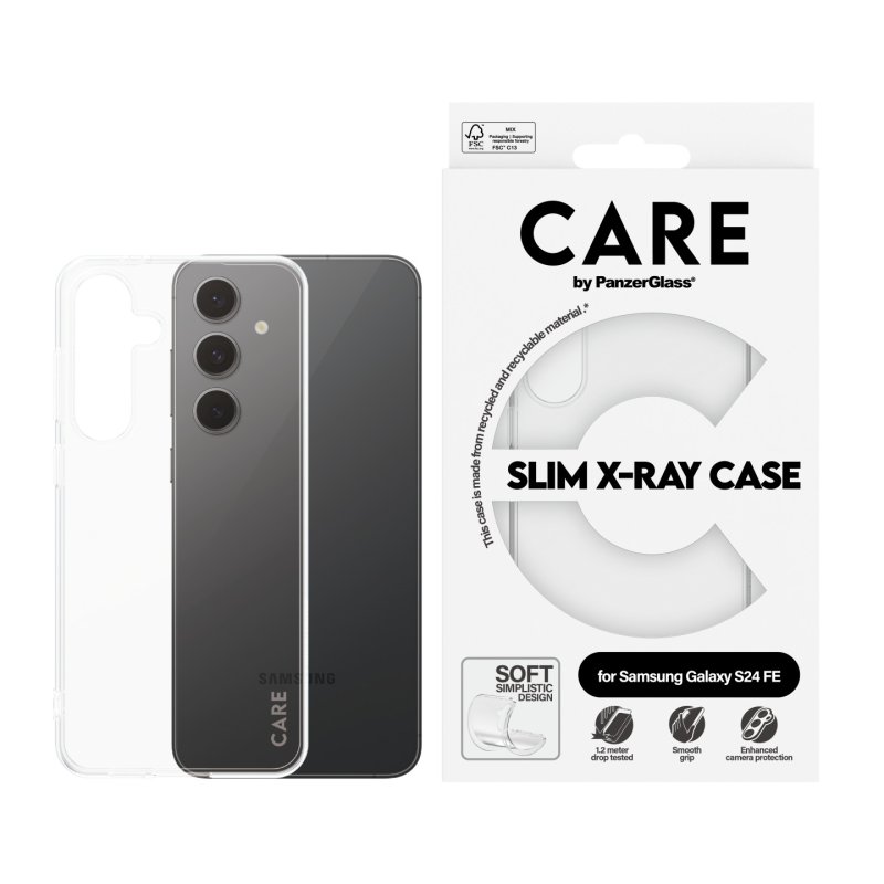 PanzerGlass CARE by Fashionable Case Transparent X-Ray Soft Basic Samsung Galaxy S24 FE
