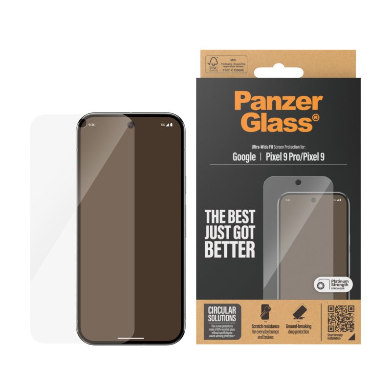 PanzerGlass 4787 écran et protection arrière de téléphones portables Protection d'écran transparent Google 1