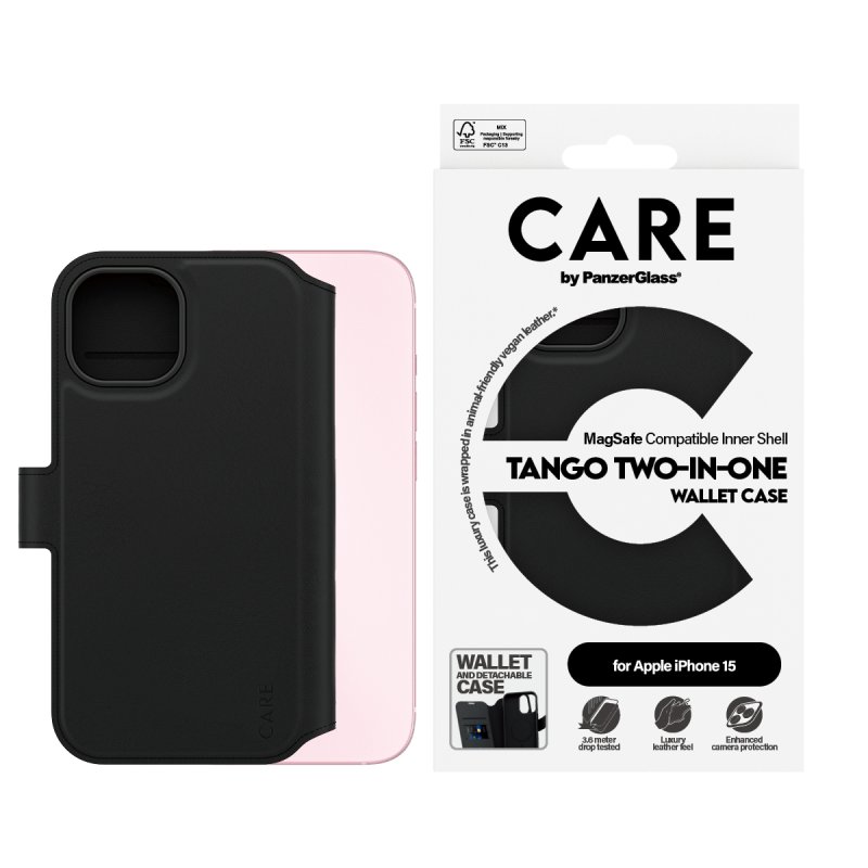 PanzerGlass CARE by Feature Case 2-in-1 w. MagSafe iPhone 15 coque de protection pour téléphones portables Housse