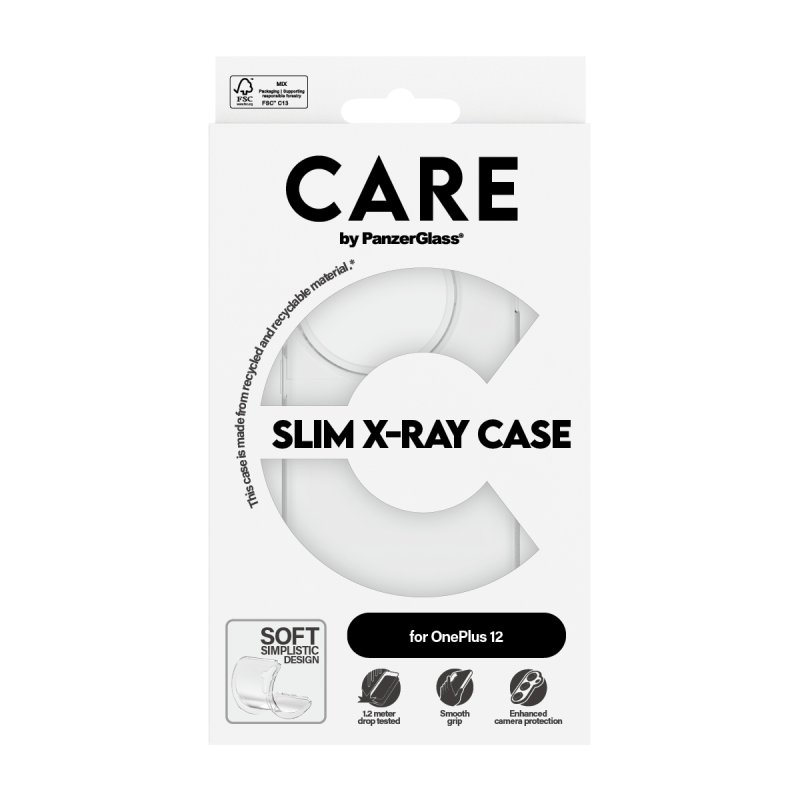 PanzerGlass CARE by Fashionable Case Transparent X-Ray Soft Basic OnePlus 12